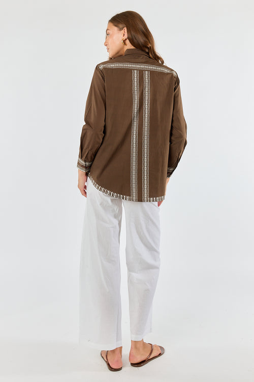 Itami Seashell Shirt Brown