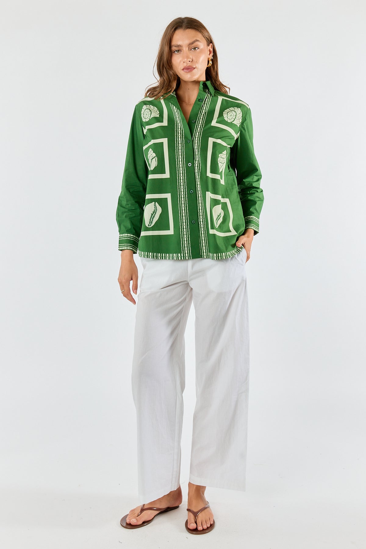 Itami Seashell Shirt Green
