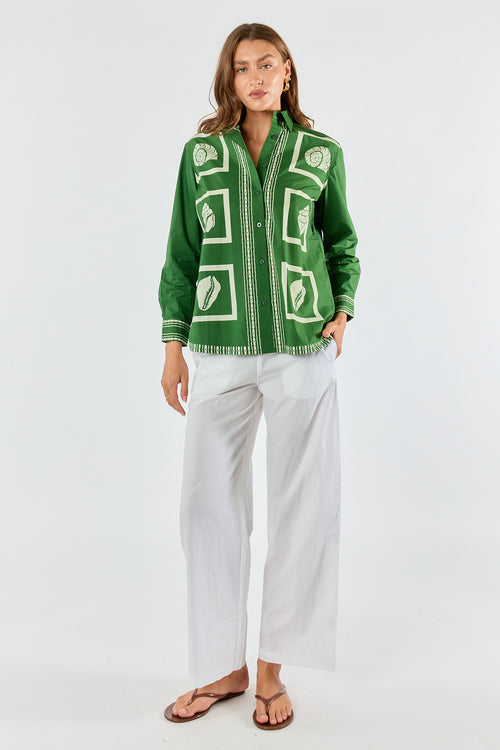 Itami Seashell Shirt Green