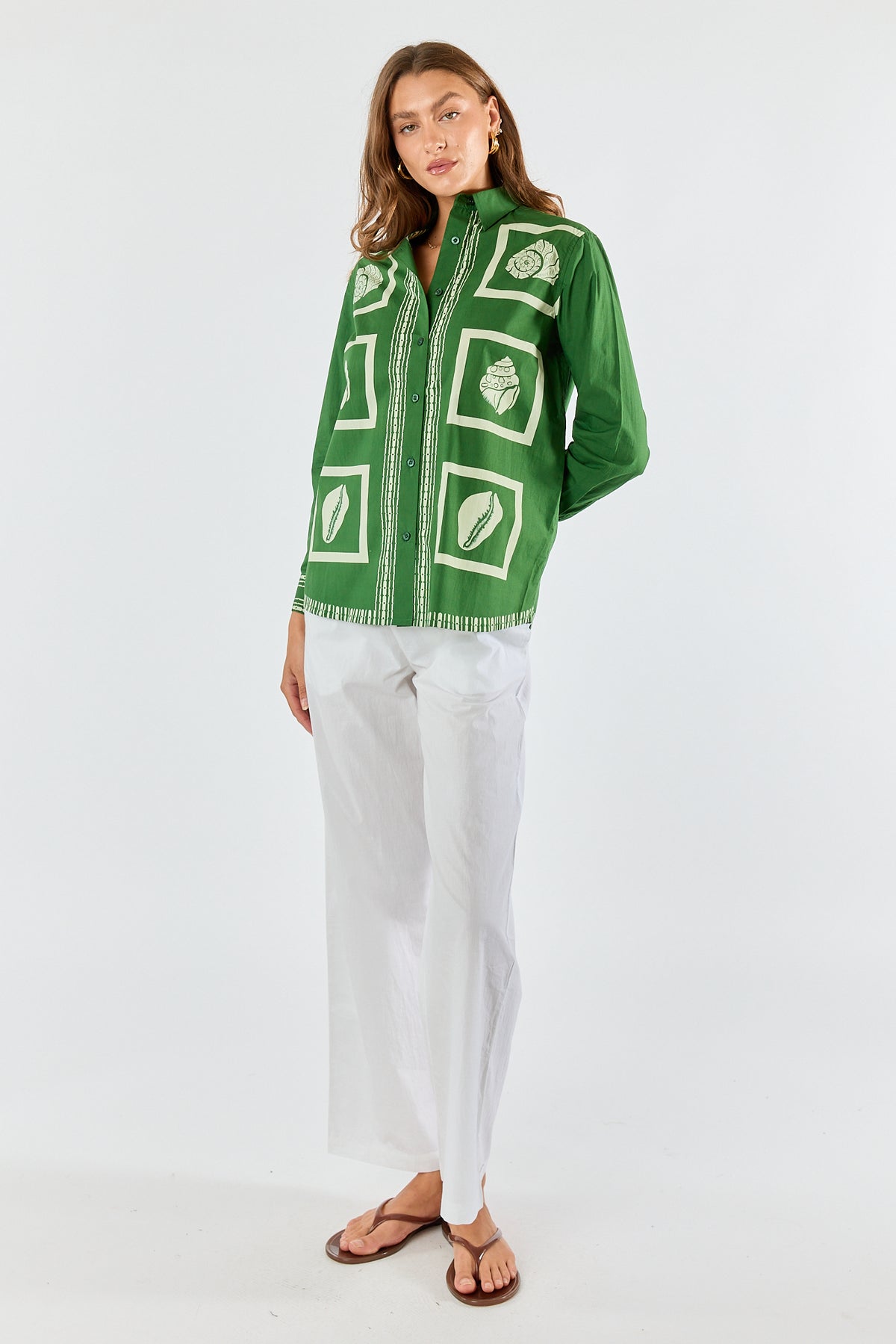 Itami Seashell Shirt Green