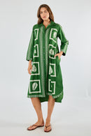 Itami Seashell Shirtdress Green
