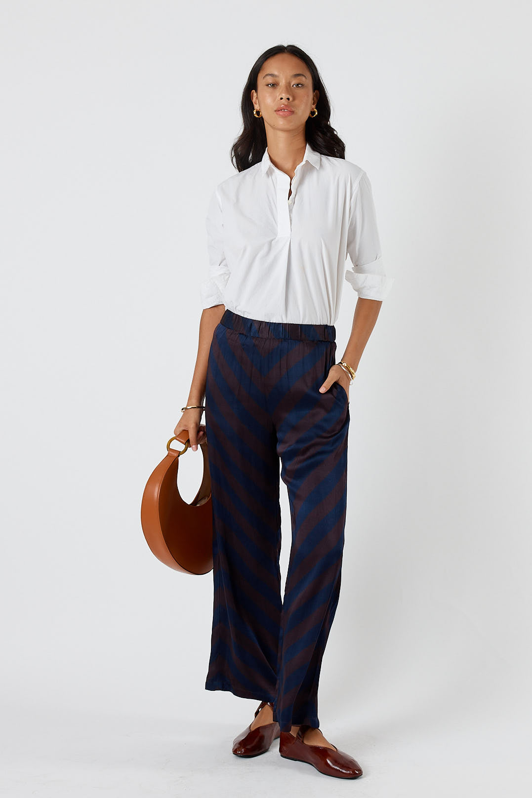 Itami Stripe Pant Navy