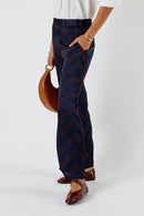 Itami Stripe Pant Navy