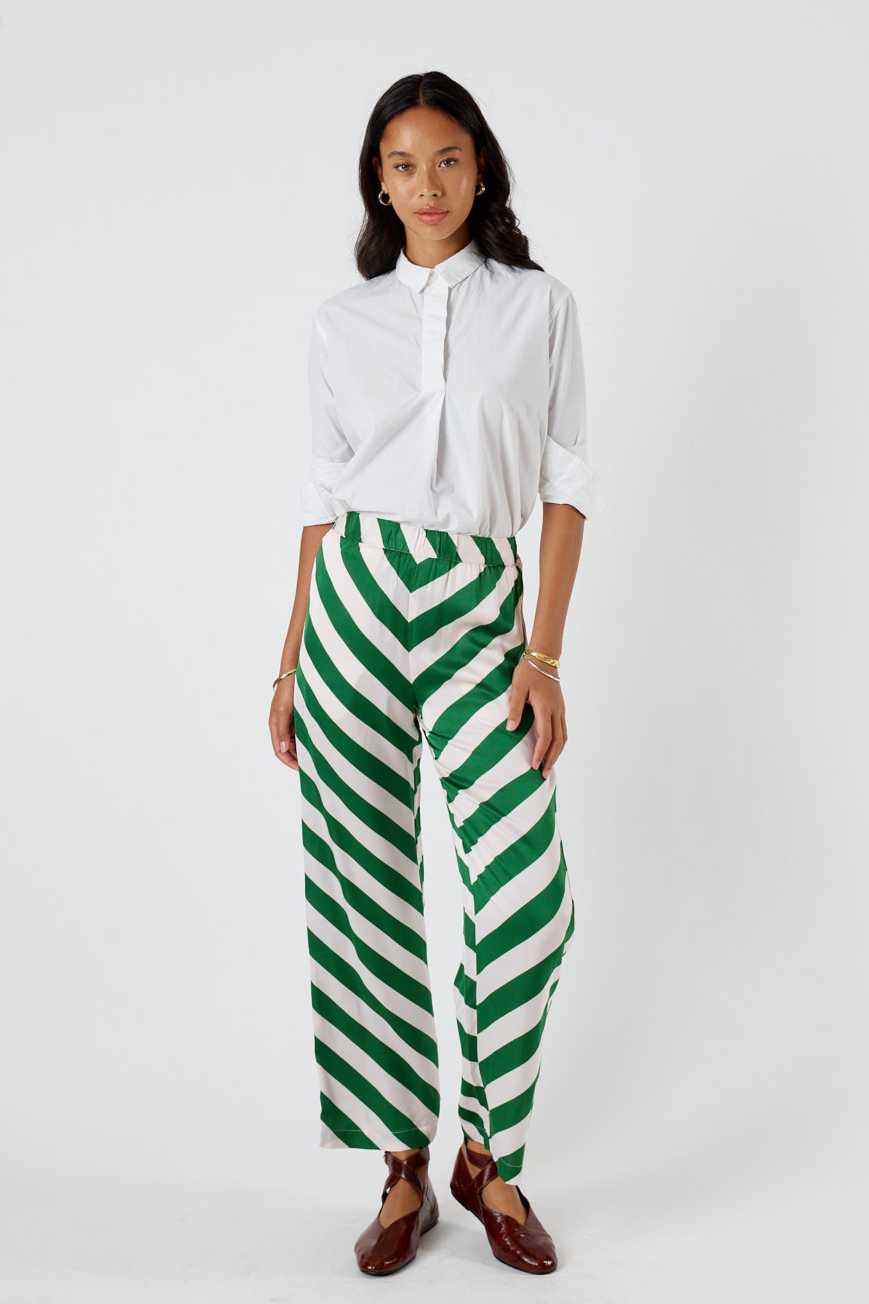 Itami Stripe Pant Olive