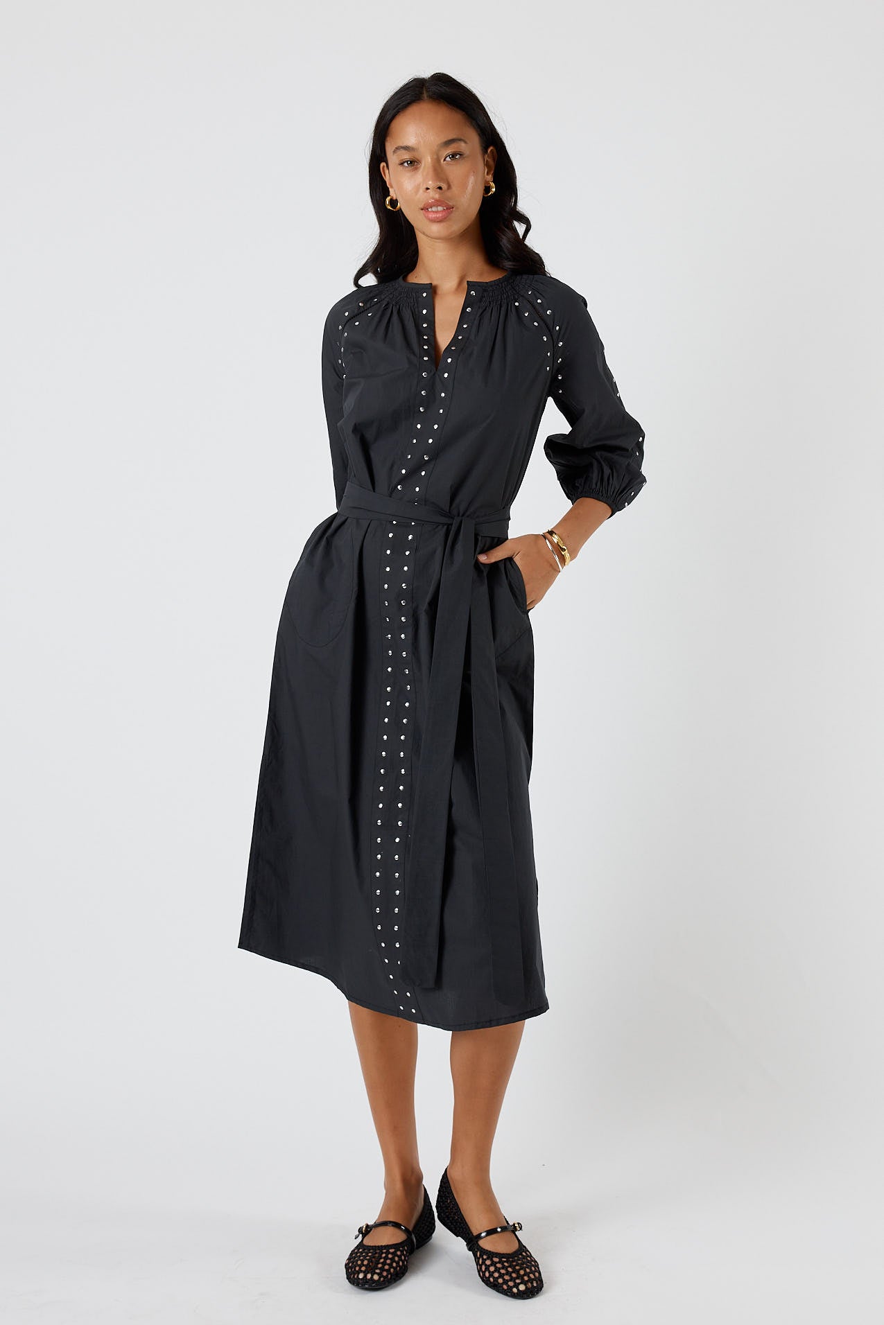 Itami Stud Dress Black