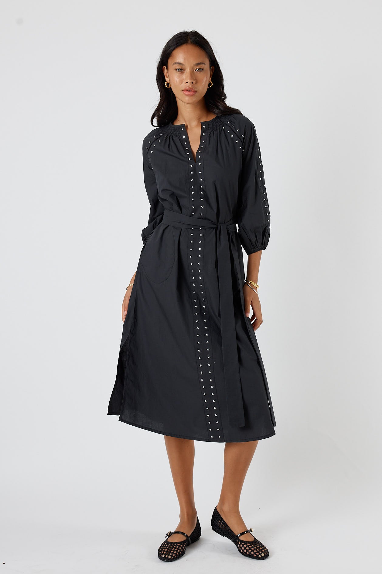 Itami Stud Dress Black