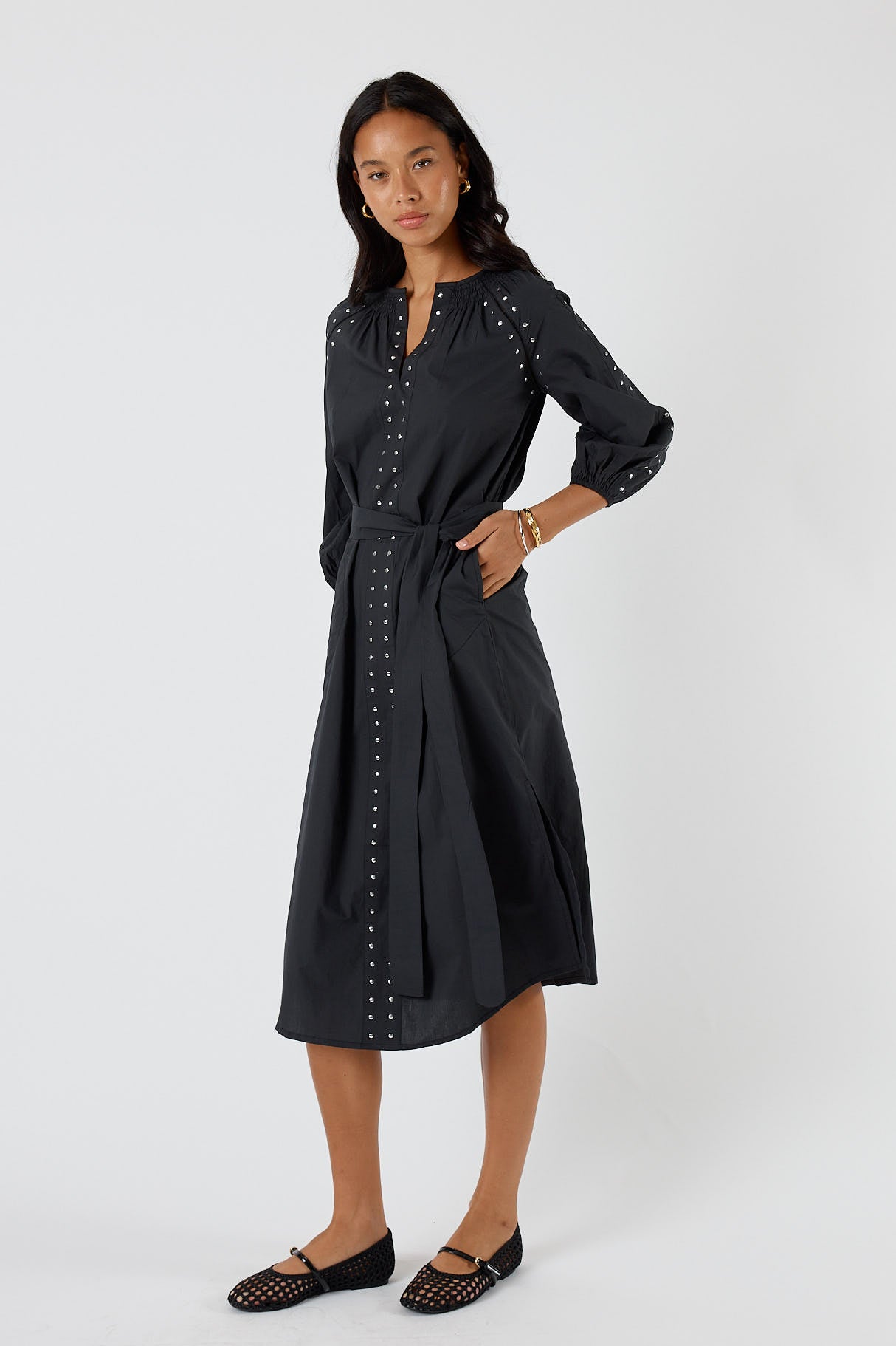 Itami Stud Dress Black