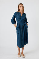 Itami Stud Dress Navy