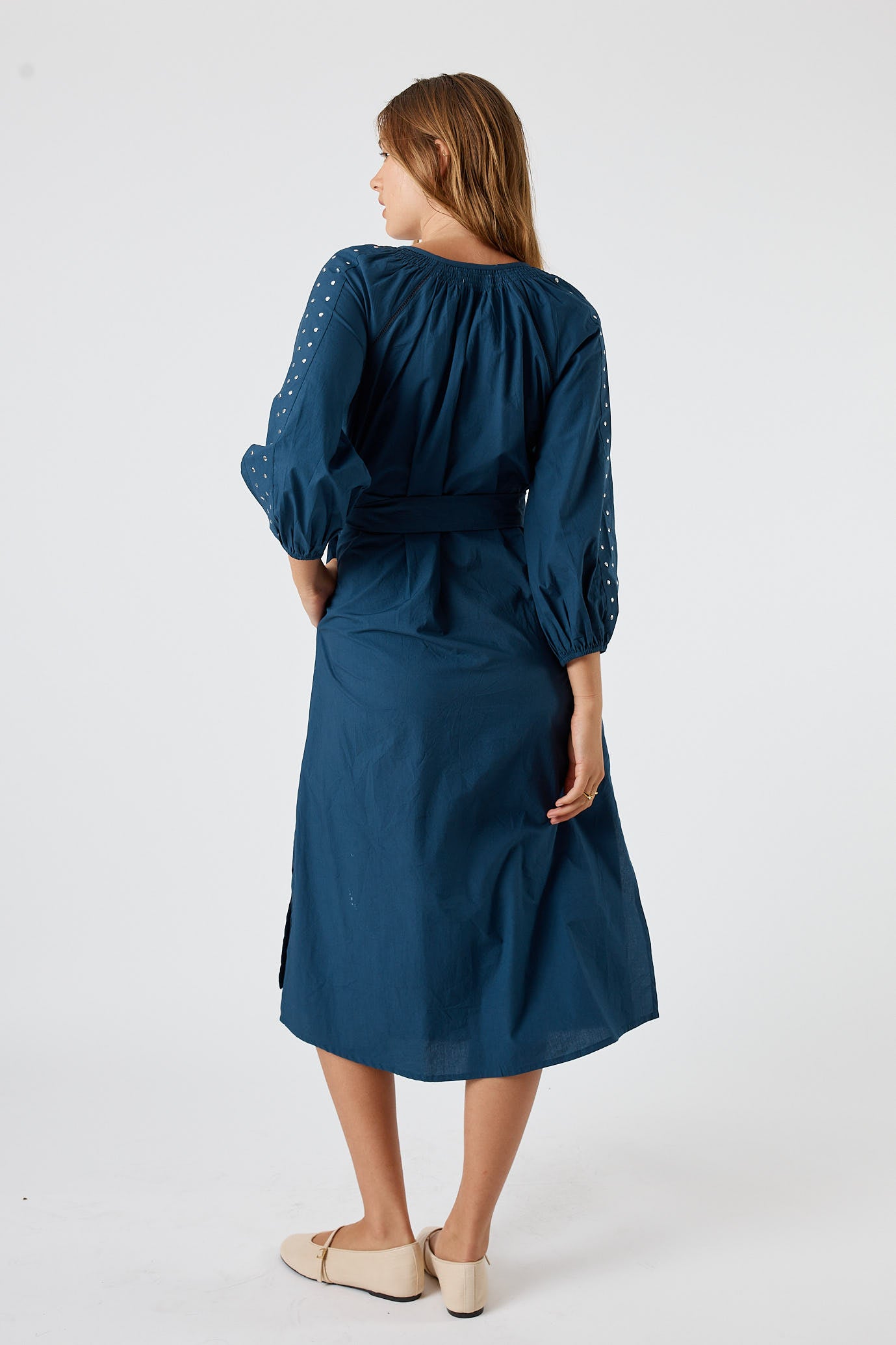 Itami Stud Dress Navy
