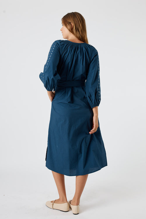 Itami Stud Dress Navy