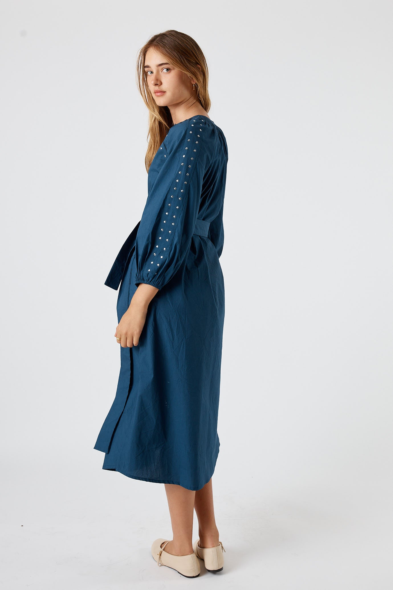 Itami Stud Dress Navy