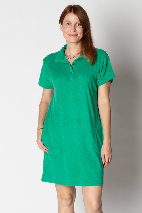 Itami Terri Towel Dress Emerald