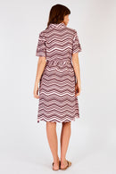 Itami Waylon S/S Dress ZigZag Pink