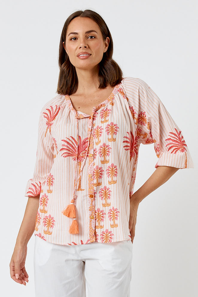 Kabana Agnes Buttoned Top | EXCLUSIVE