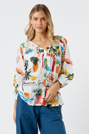 Kabana Ella Buttoned Top | EXCLUSIVE