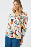 Kabana Ella Buttoned Top | EXCLUSIVE