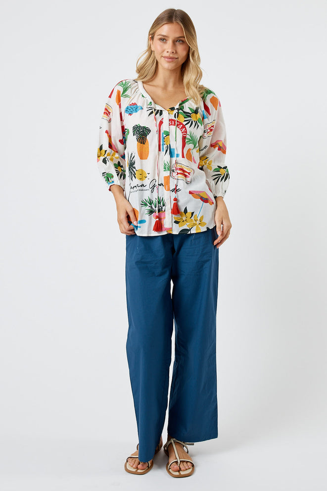 Kabana Ella Buttoned Top | EXCLUSIVE