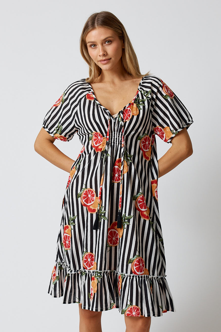 Kabana Inis Shirred Dress Black | EXCLUSIVE