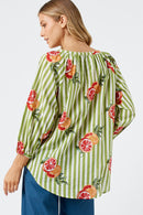 Kabana Inis Buttoned Top Khaki | EXCLUSIVE