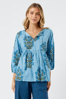Kabana Lili Top Blue | EXCLUSIVE