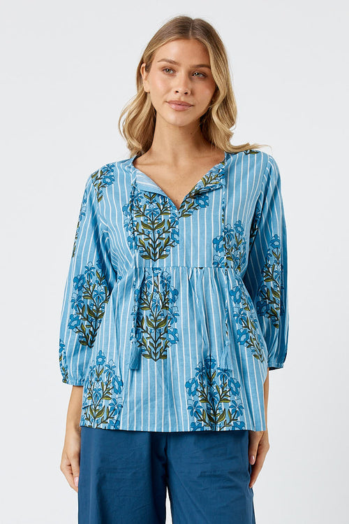 Kabana Lili Top Blue | EXCLUSIVE