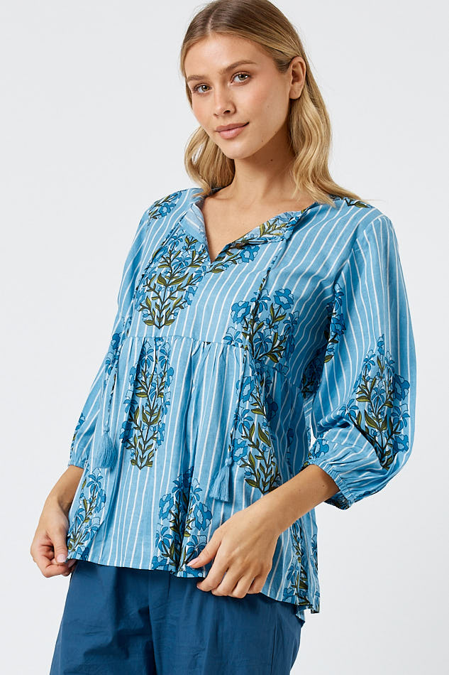 Kabana Lili Top Blue | EXCLUSIVE