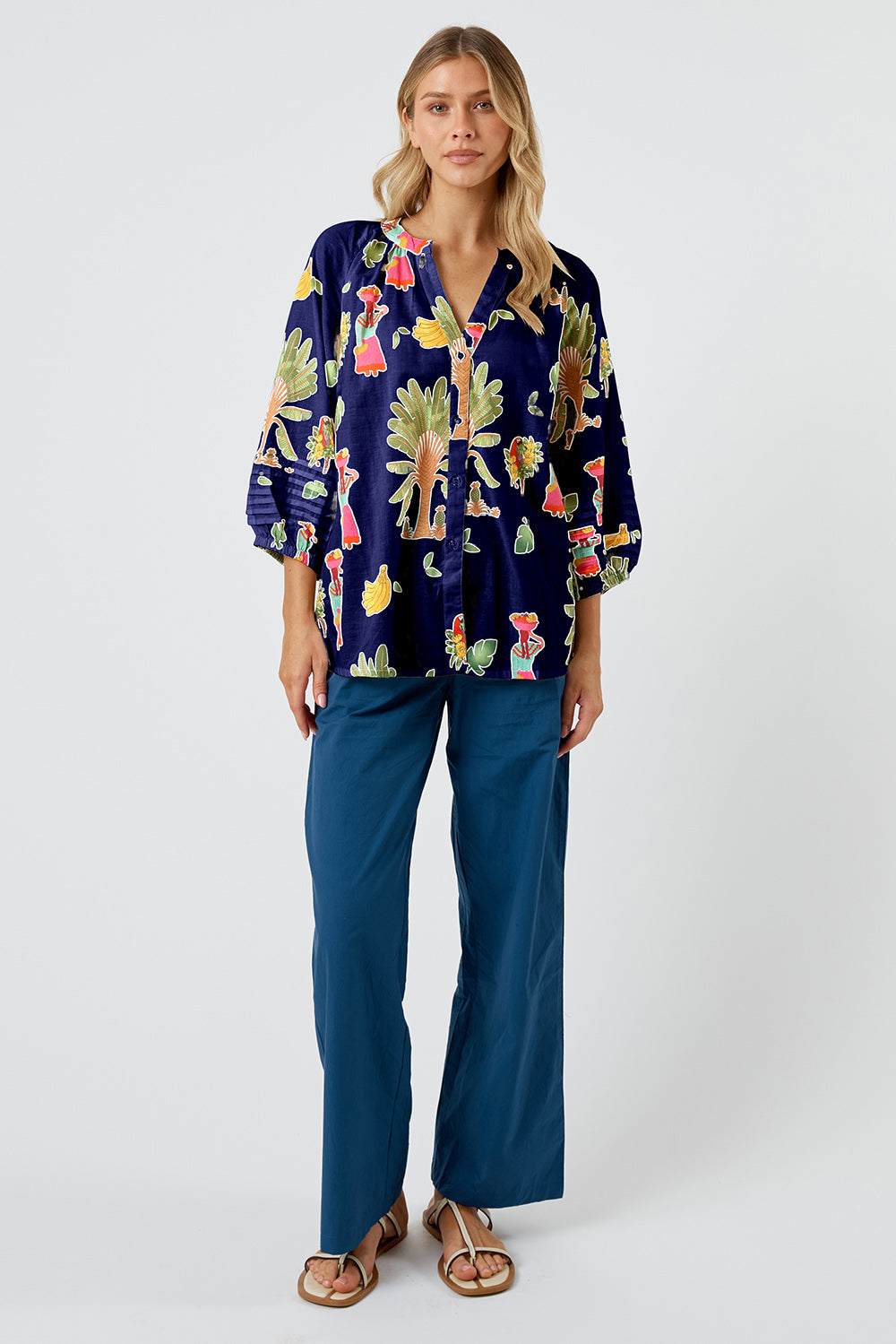 Kabana Sabrina Shirt Navy | EXCLUSIVE