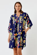 Kabana Sabrina Tuck Dress Navy | EXCLUSIVE