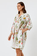 Kabana Sabrina Tuck Dress White | EXCLUSIVE