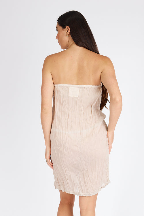 Kalme Ibiza Strapless Slip Ecru