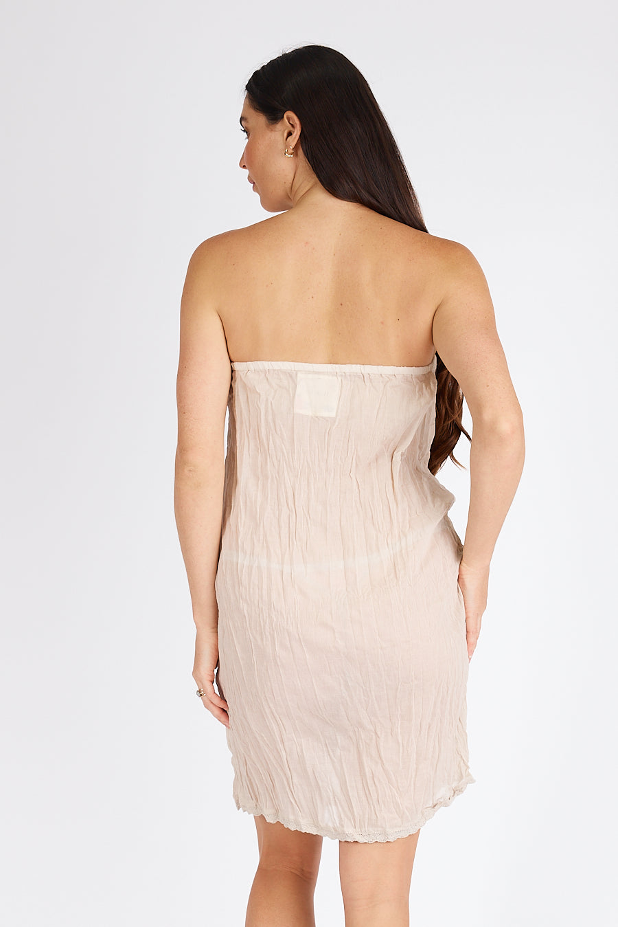 Kalme Ibiza Strapless Slip Ecru