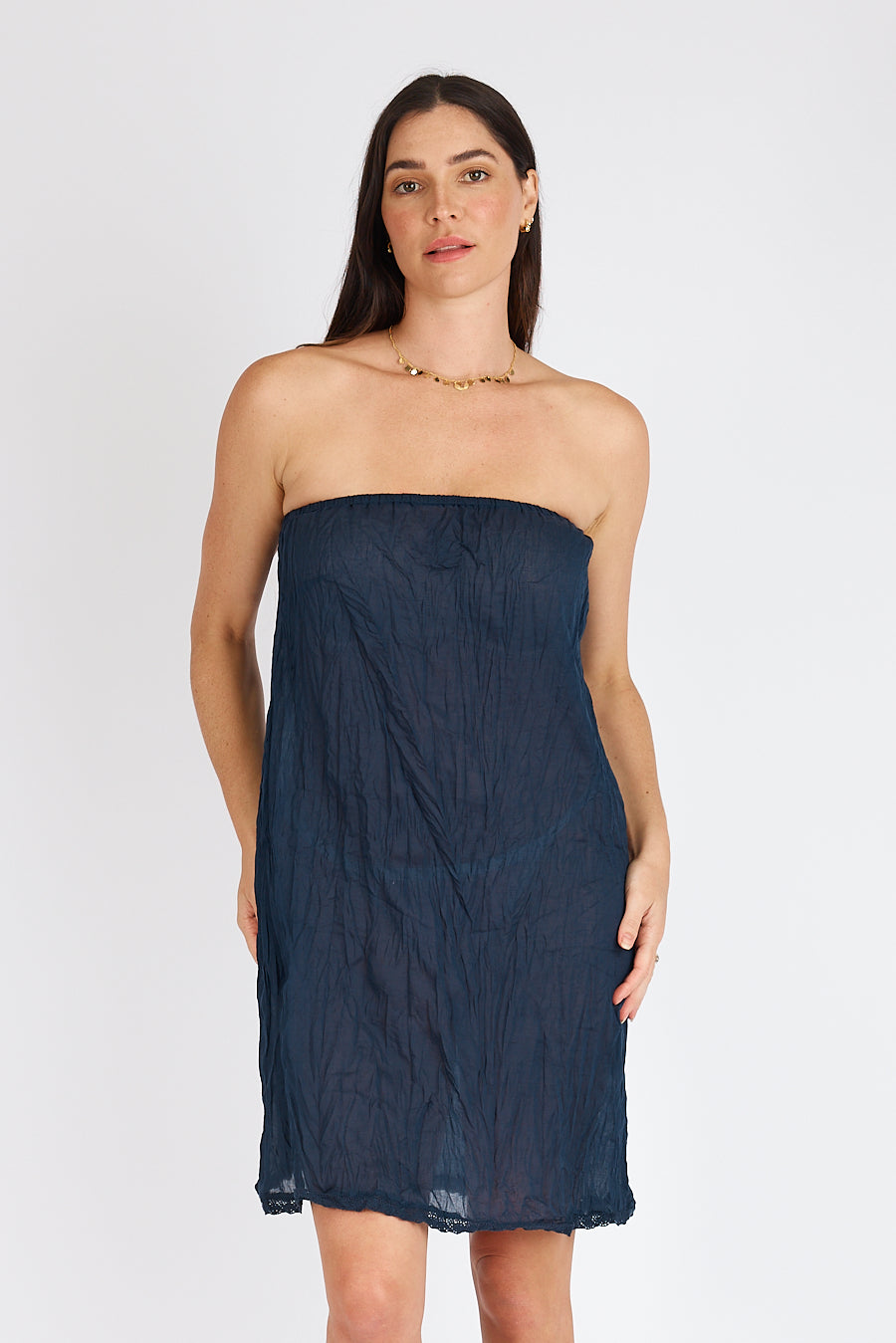 Kalme Ibiza Strapless Slip Navy