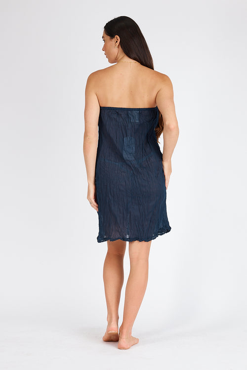 Kalme Ibiza Strapless Slip Navy