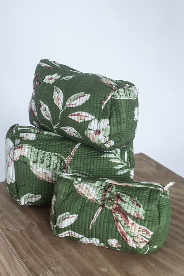Khaki Flight Toiletry Bag Set