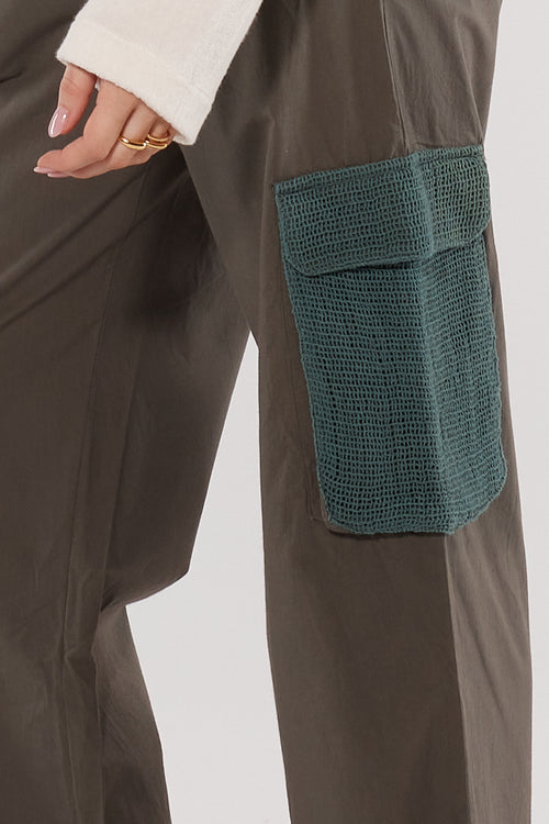 Itami Crochet Cargo Pant Khaki