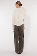 Itami Crochet Cargo Pant Khaki