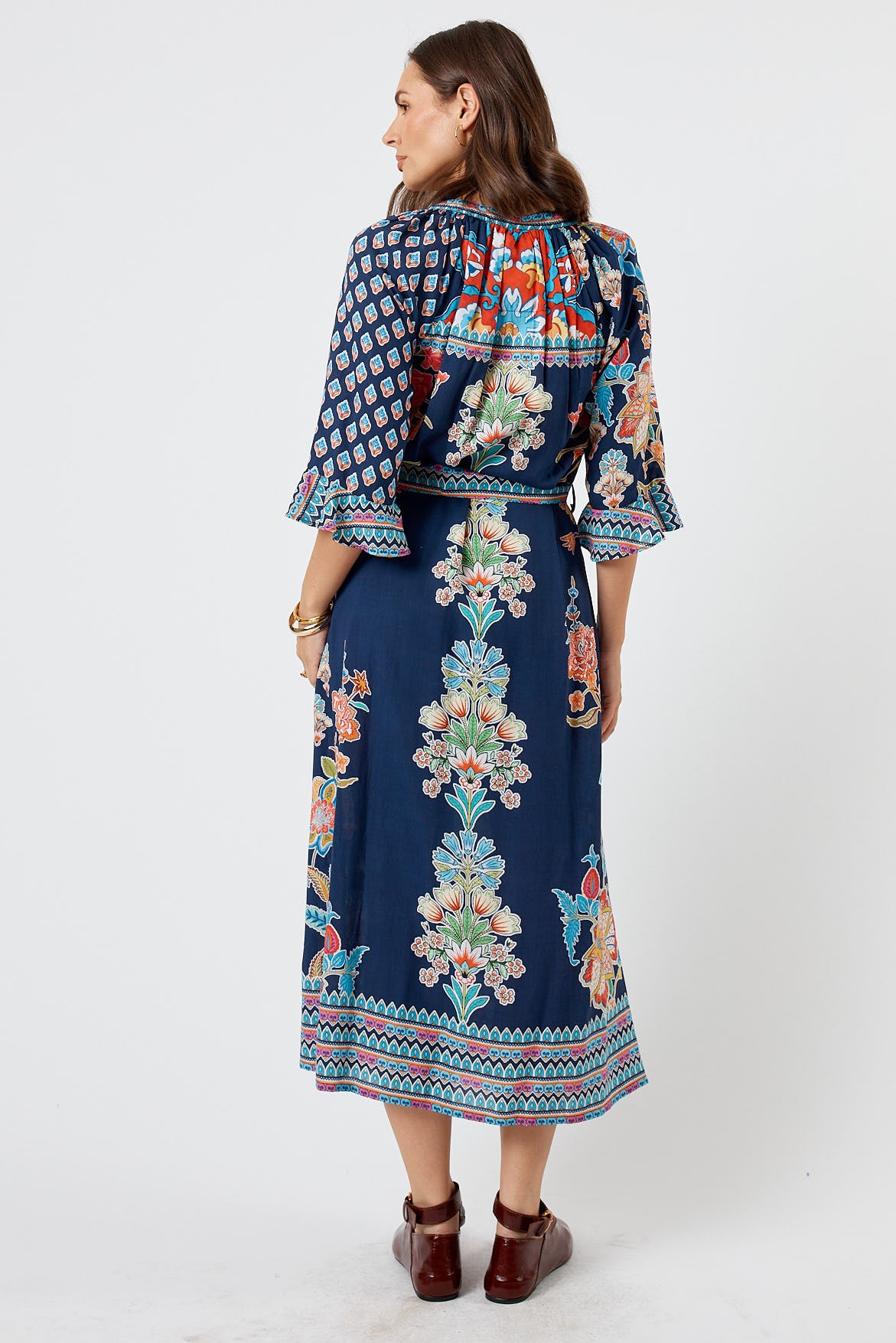 LulaLife Arden Midi Navy