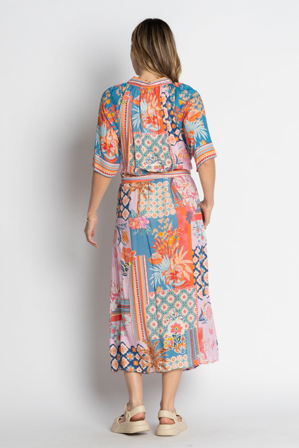 LulaLife Asmara Shirtdress Ocean