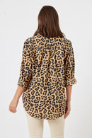 LulaLife Azure Shirt Leopard