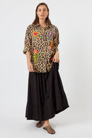 LulaLife Azure Shirt Leopard