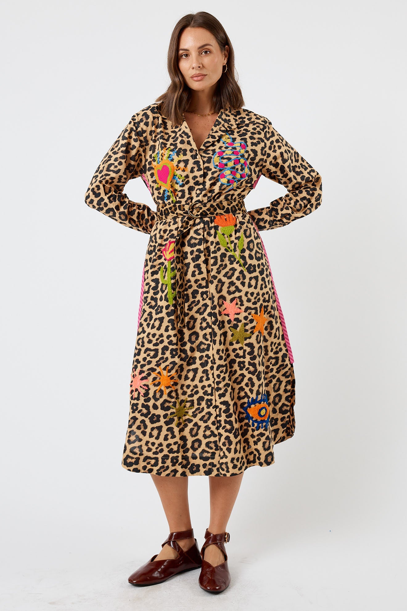 LulaLife Azure Shirtmaker Leopard