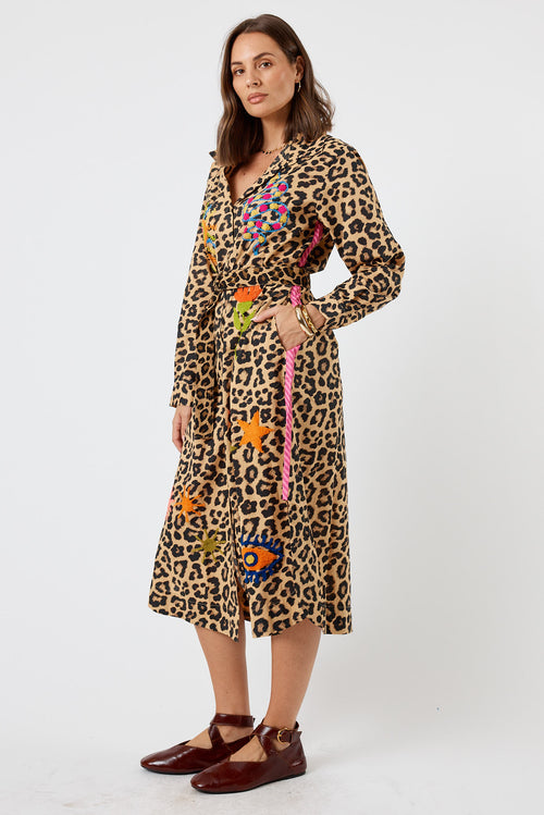 LulaLife Azure Shirtmaker Leopard