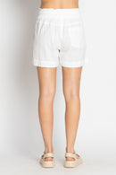 LulaLife Beach Short White