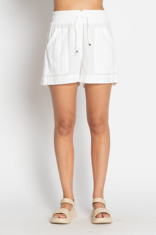 LulaLife Beach Short White