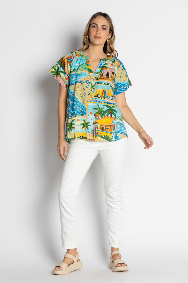 LulaLife Caleta Top Print