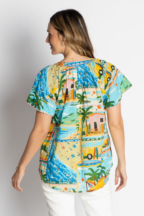 LulaLife Caleta Top Print