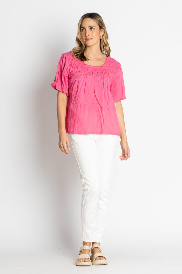 LulaLife Celeste Cropped Top Pink