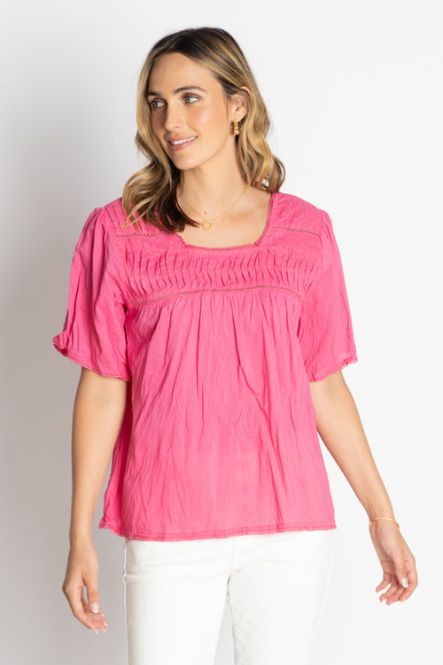 LulaLife Celeste Cropped Top Pink