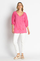 LulaLife Celeste Top Pink