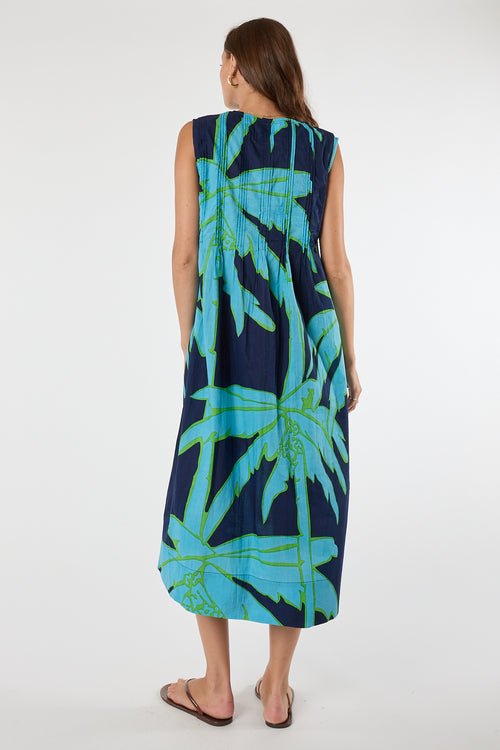 LulaLife Colette S/L Midi Navy